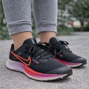 Nike Air Zoom Pegasus 38 Black Pink Running Shoes Youth 1.5Y Womens 3 CZ4178-021